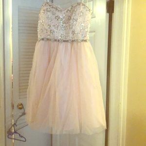 Davids Bridal short formal dress